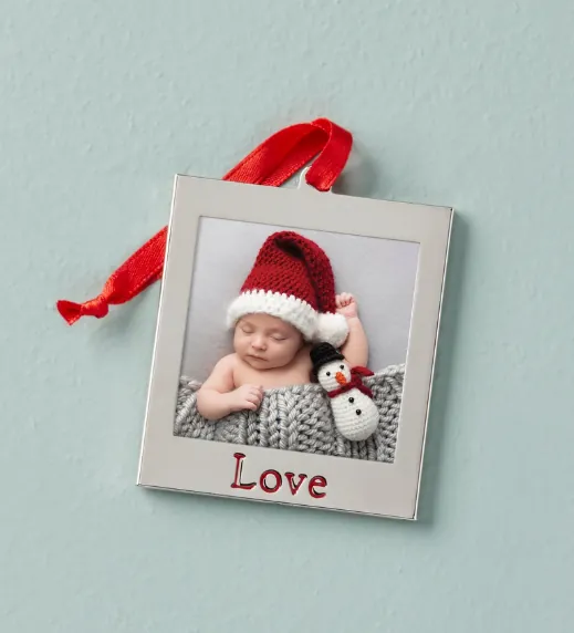 Love Photo Frame Charm Ornament